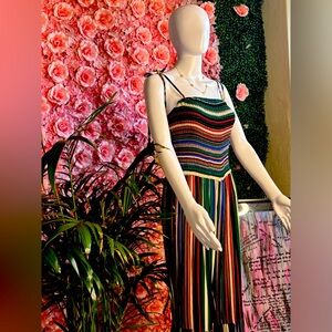 Multicolor one piece 70s look outfit